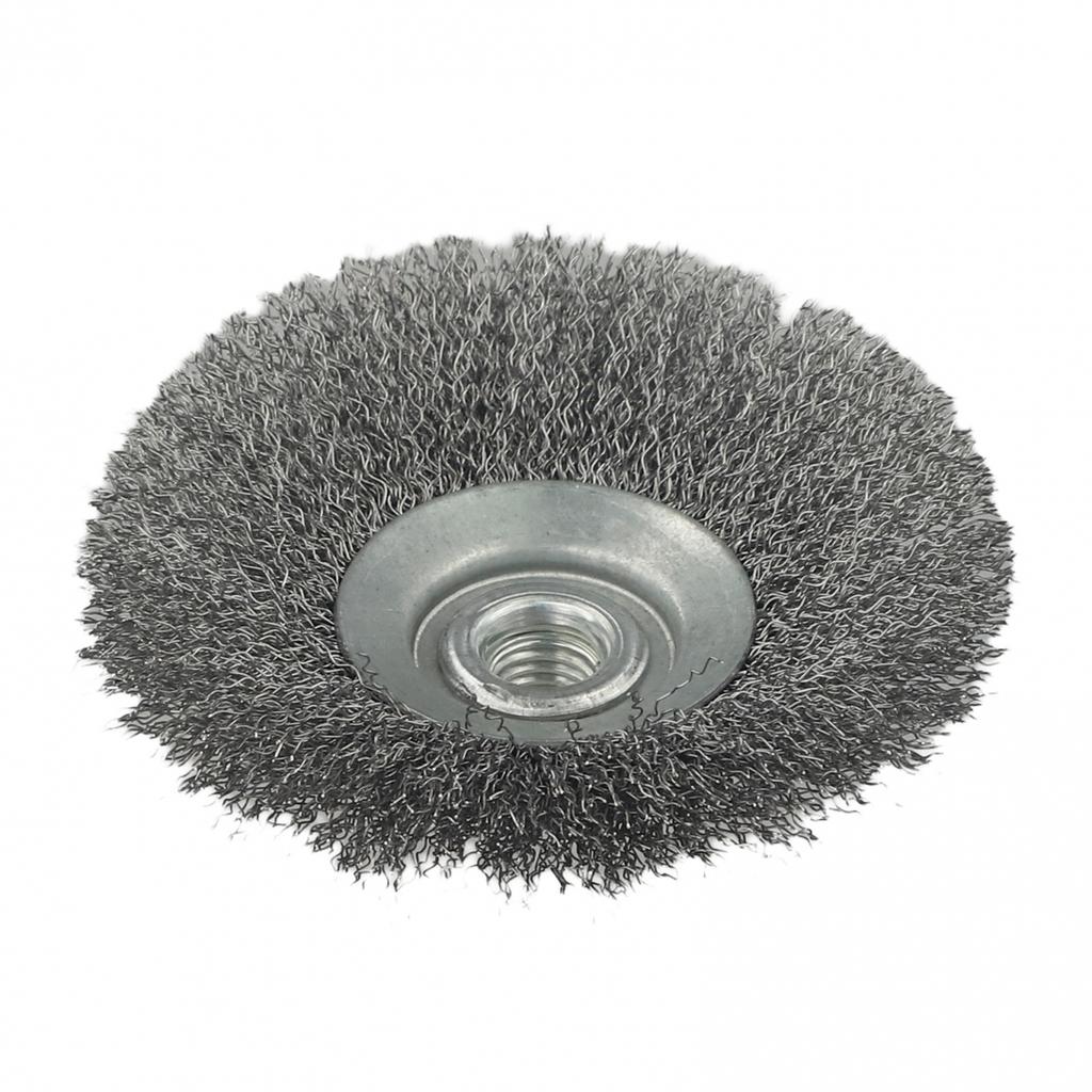 100mm / 4\" Wire Bevel Brush Crimped Deburring Descaling