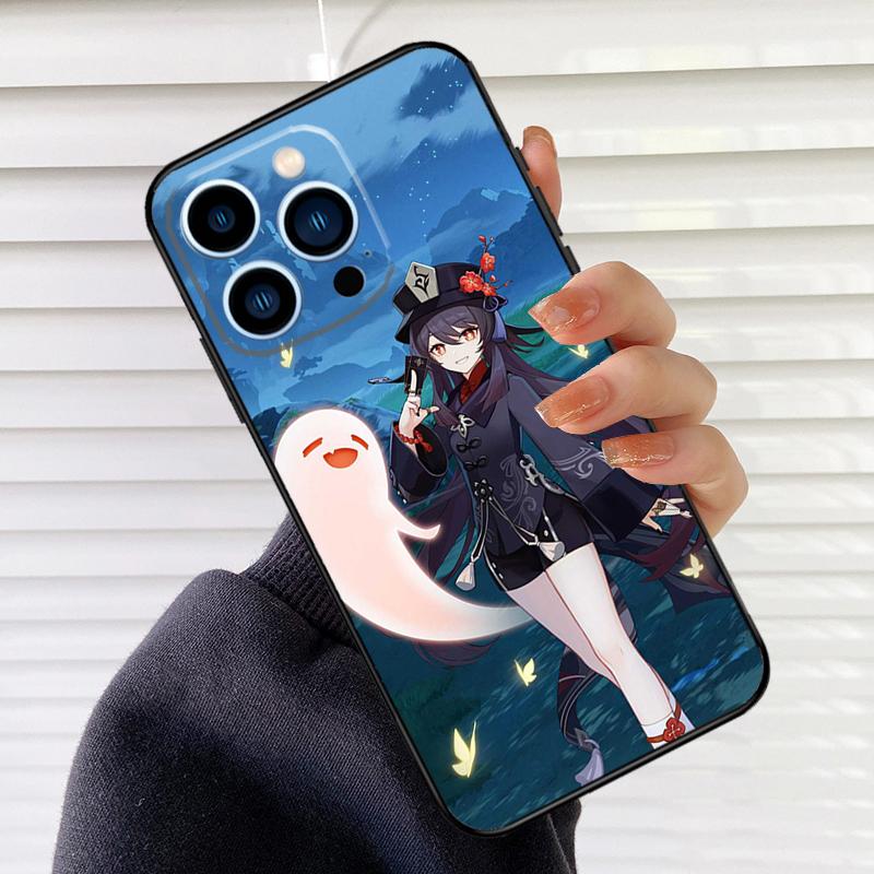 

Hu Tao Genshin Impact Phone Case For iPhone 17 16 15 14 11 12 13 Pro Max Mini 15 16 Plus 16e 17Air Cover Fundas iPhone 13Pro MAX