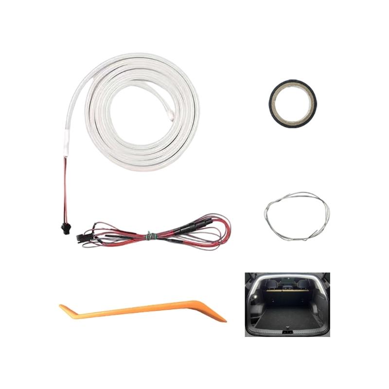 Waterproof LED Light Strips for Vehicle Trunk Flexible Design Easy Plug in Install Universal Fit Enhances Driving Safety