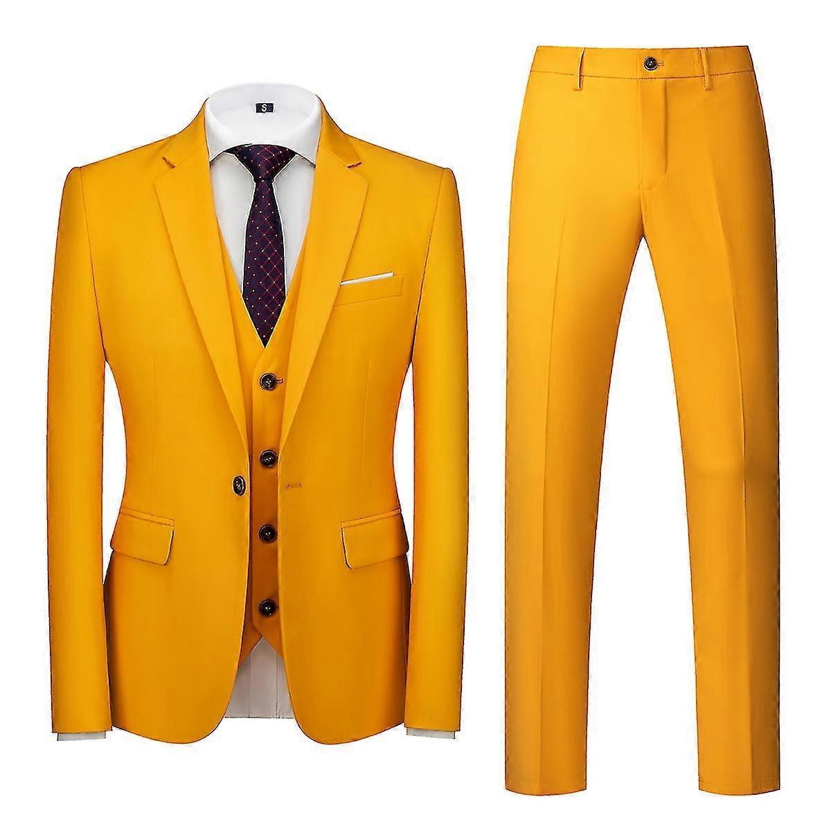 Mile Men`s 3 Pieces Suit Elegant