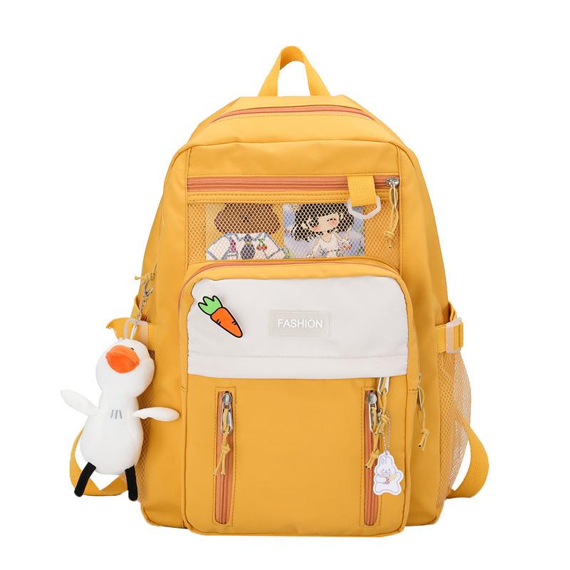 Large capacity schoolbag cute girl high school student junior high school student backpack fashion casual backpack