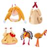 Adult Teenagers Funny Stereo Turkey Hat Thanksgiving Hat Women Ladies Hats Carnival Christmas Party Dress Up Hat