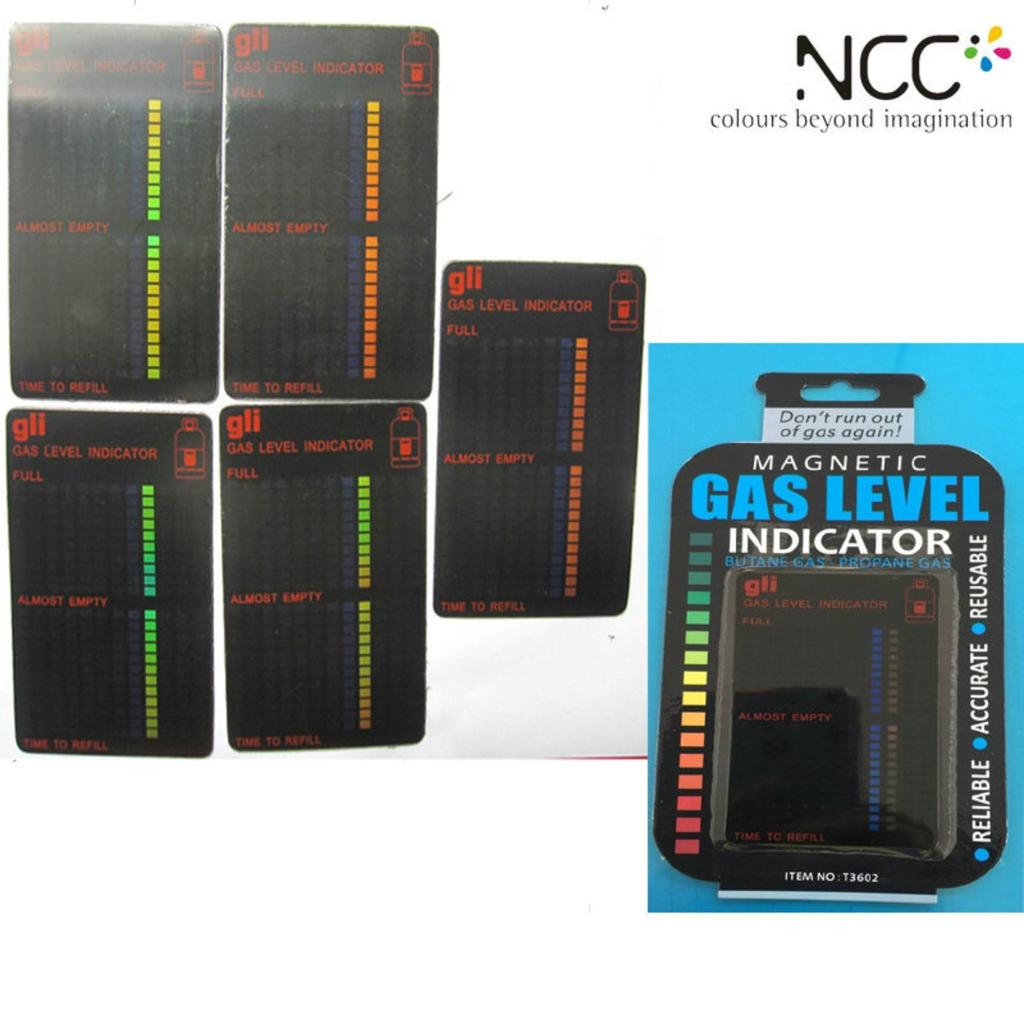 Gas Lever Indicator Gas Surplus Test Card