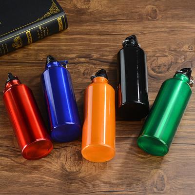 Outdoor Sports Aluminum Water Bottle Portable Water Cup Mountaineering Hook Small Mouth Single Layer Cup