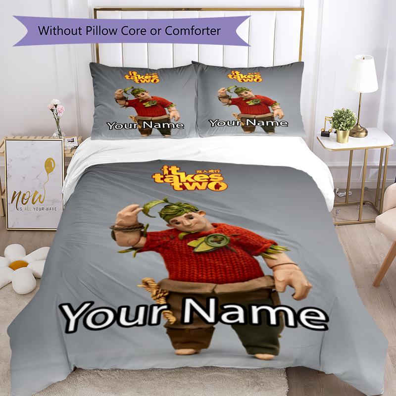 3pcs Custom Name May & Cody Bedding Set Duvet Cover Closure Includes 1 Duvet Cover & 2 Pillowcases, Soft and Comfortable for All Seasons.