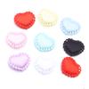 50Pcs/Lot Colorful Fabric Love Heart Petals Sponge Petal Patches For DIY Wedding Party Hairclip Clothing Decoration Supplies