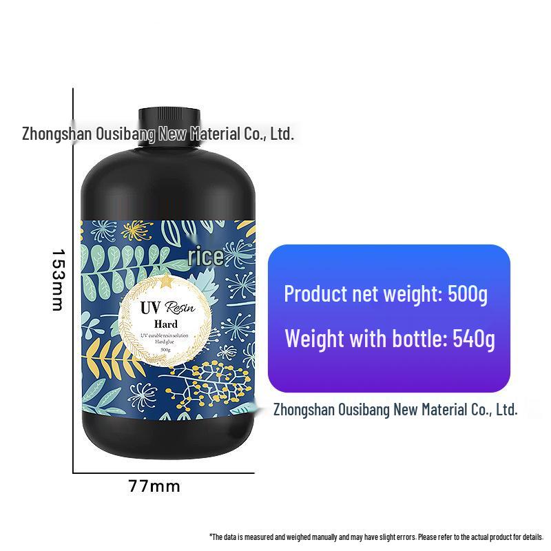 High Transmittance UV Glue for DIY Jewelry, Flowers, Quicksand, Mahjong, and Epoxy Sealing