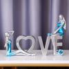 Love Girl Ornaments Home Decor Accessories  Modern Minimalism Valentine's Day Gift  Resin Crafts Living Room Decoration