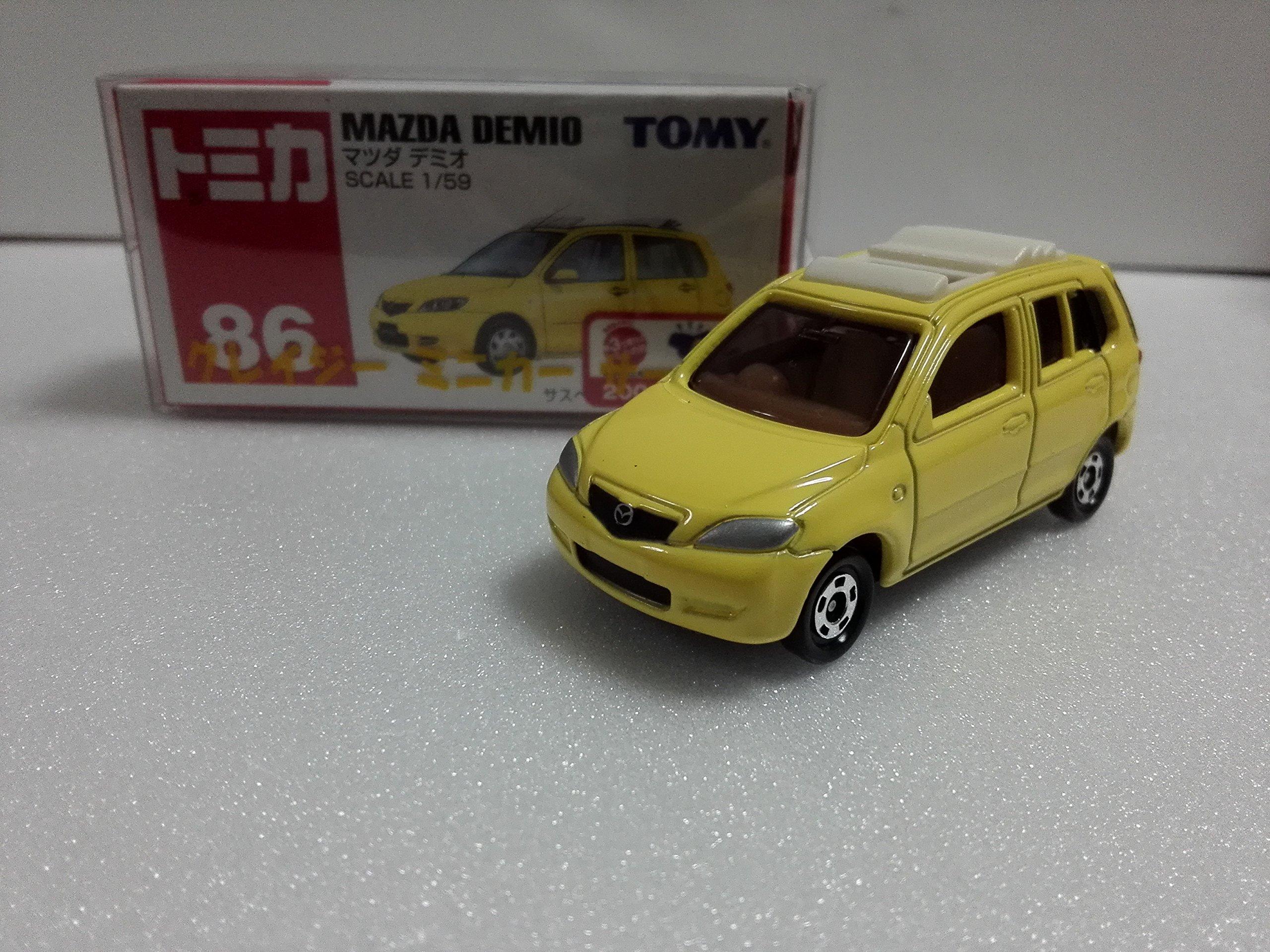Снято с производства Tomica №. 86 Мазда Демио YE Безумный Миниатюрный Автомобиль Круг с Кейсом