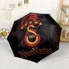 Galatasaray1 Personalized Text Umbrella Outdoor Automatic Umbrella Compact 8-Rib Lightweight Foldable Design All-Season Travel Stylish Accessory
