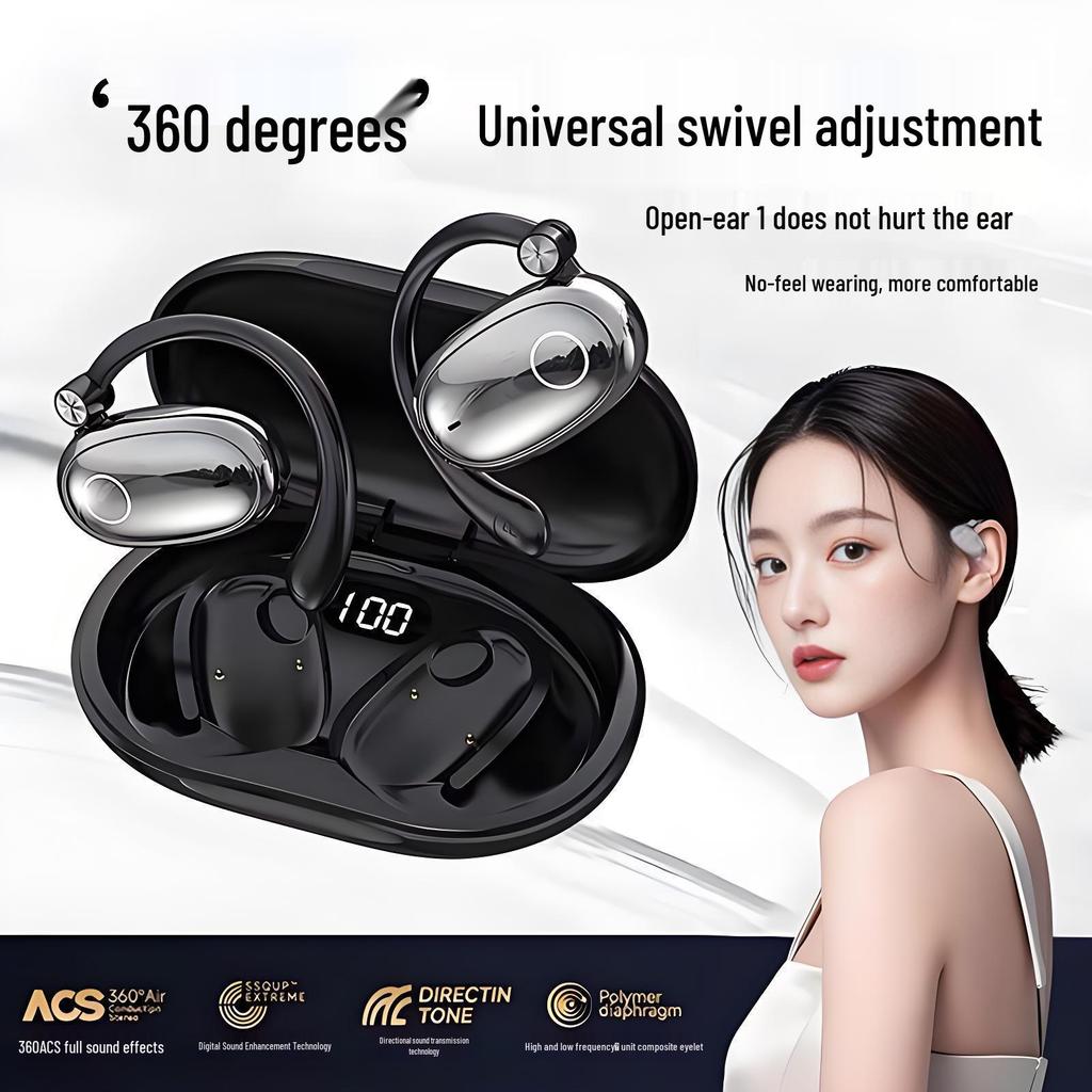 M3 Wireless Bone Conduction Bluetooth Sport Ear-hook Earphones - Adjustable, New Model