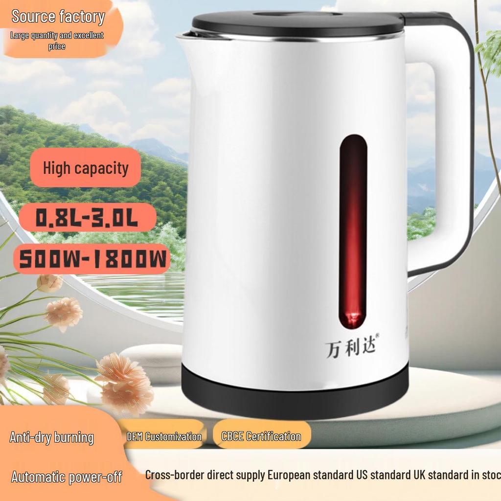Large Capacity Stainless Steel Electric Kettle for Fast Boiling - Ideal for Hotels and Gifts