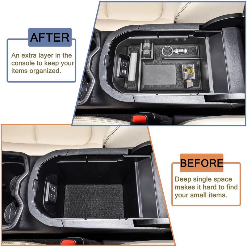 Center Console Organizer for Toyota RAV4     -2025 Car Interior Accessories Ert Tray Armrest Storage Box