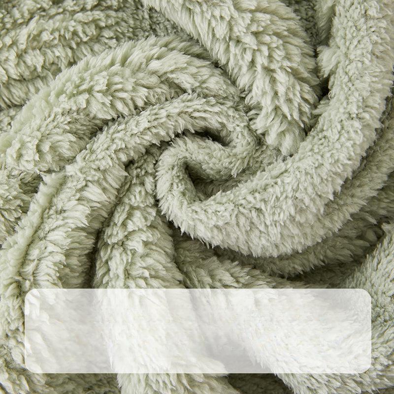 Shu Bomull Fløyel Tredimensjonalt Preget Sofahåndkle Fullt Dekke Klut Ins Stil Vinter Varmt Sofatrekk Altomfattende Universelt Dekke Teppe