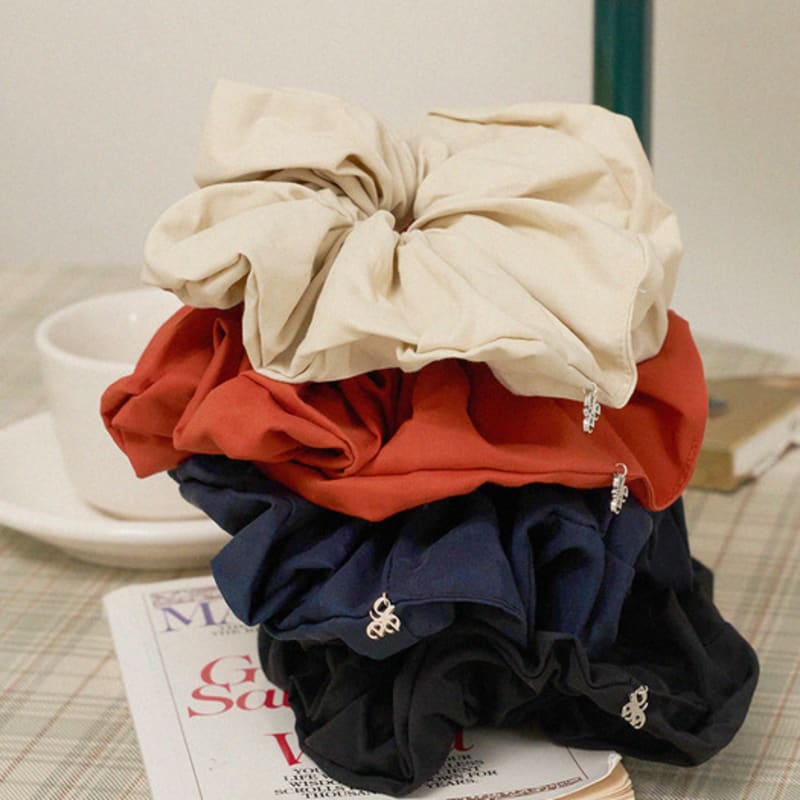 

geegee шелест большая резинка для волос (4color) CREAM