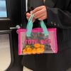 All-match PVC Beach Bag Large Capacity Waterproof Handbag Transparent Jelly Bag  Cosmetic Bag