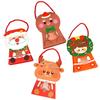 Festive Christmas Gift Boxes 10pcs Chocolate Candy Packaging Bags for Home Decor