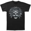 Men's Boots Electric Lightning Skull T-shirt  Black