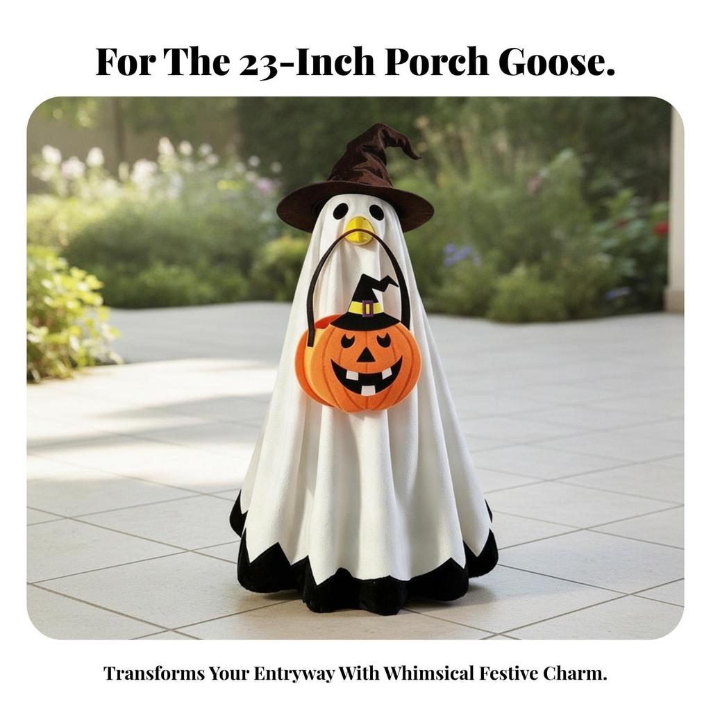 Festive Porch Goose Outfit | Soft textile Construction, for