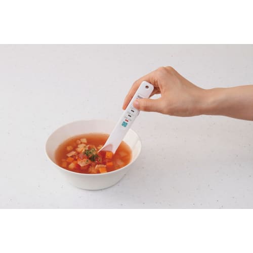 Tanita Salt Meter, Shiomi Spoon SO-302, White, D1.3xW16xH2.8cm