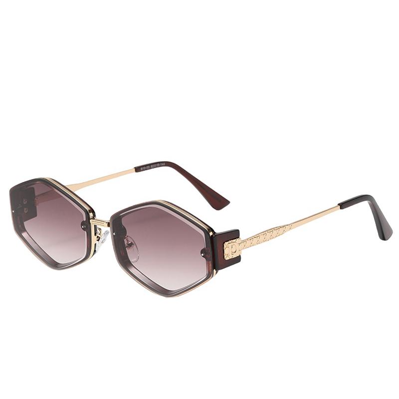 New Fashion Brand Designer Luxury Sunglasses Women Vintage Rimless Letter Party Shades Glasses Outdoor Travel Sunglasses