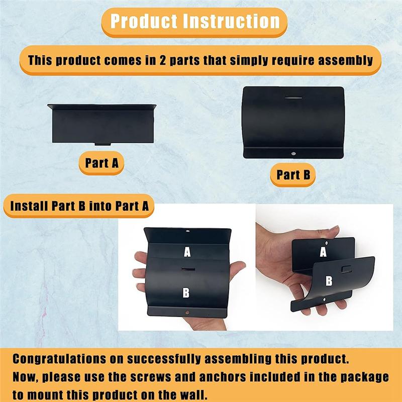 M-Modern-Heavy-Duty Ladder Hanger-Wall Mount Ladder Hooks For Ladder Storage-Wheelbarrow Hangers For Garage Wall-2 Pack Durable