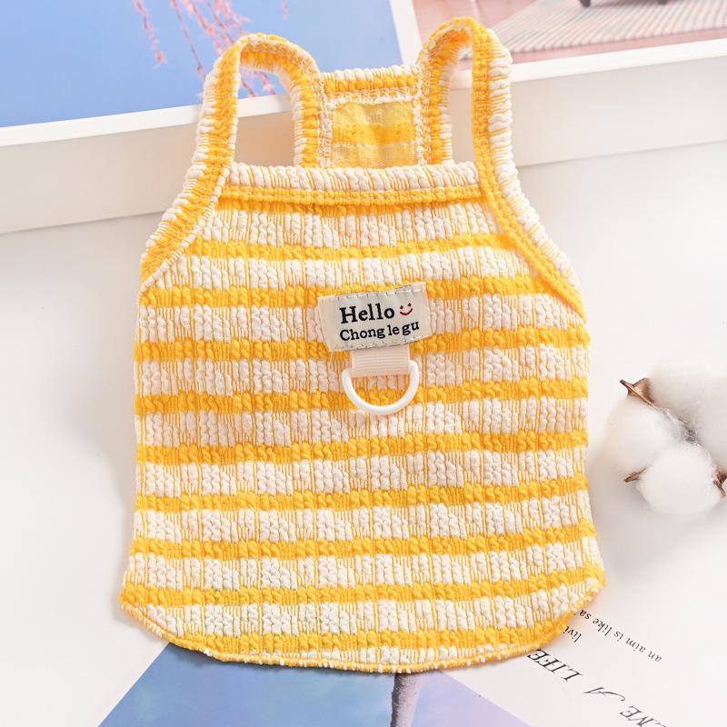 Pet Cat Small Dog Pomeranian Schnauzer Dog Clothes Summer Sling Vest