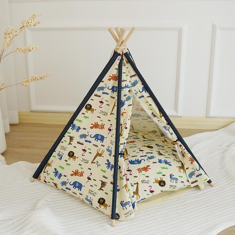 Indian-Style Indoor Pet Tent: All-Season Washable Nest