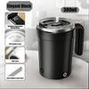 Automatic Stirring Mug with Magnetic Stirrer and Digital Temperature Display Stainless Steel Inner Cup for Hot Beverage Mixing and Heating