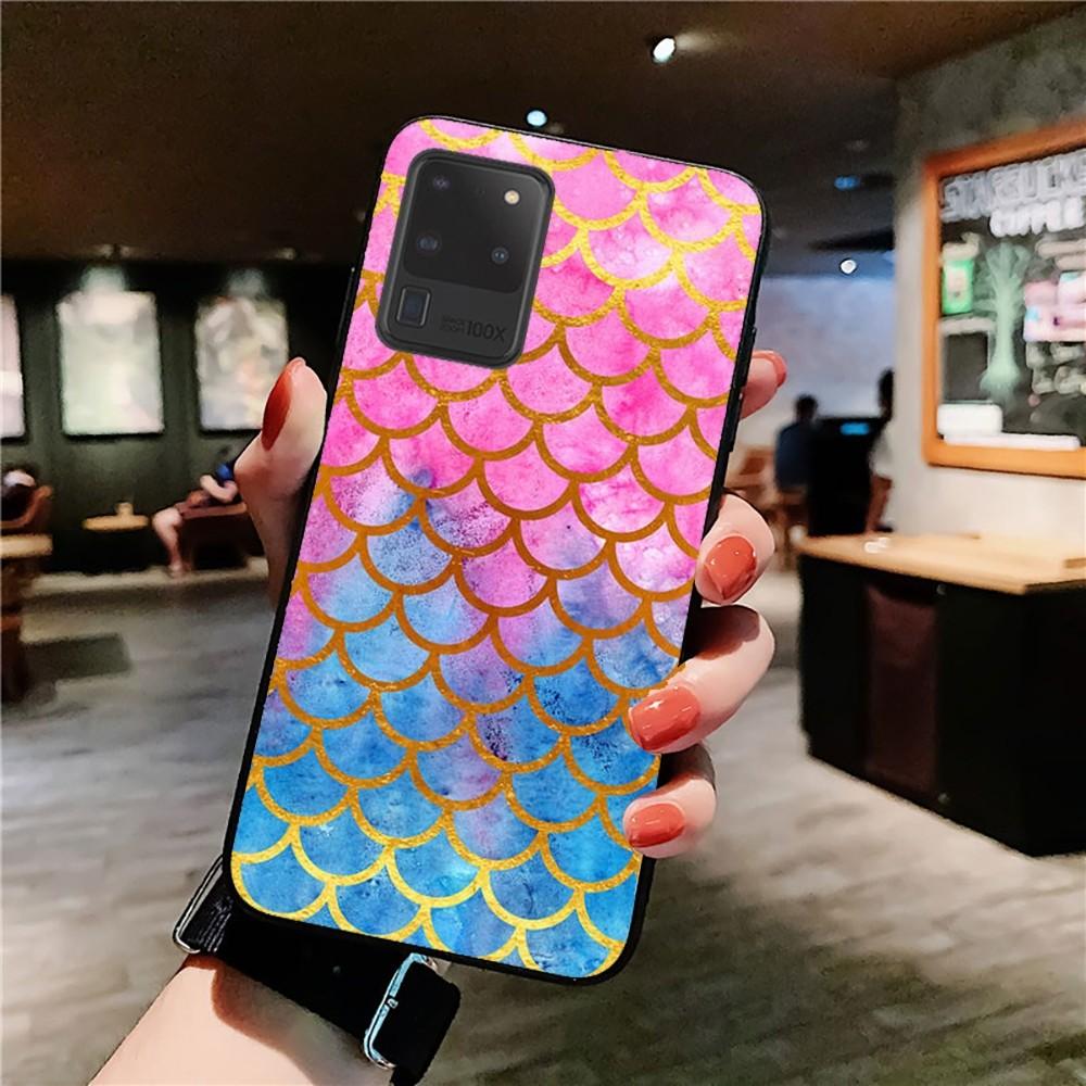 Mermaid Scale Phone Case For Samsung S 9 10 20 21 22 23 30 23 24 Plus Lite Ultra FE S10lite Fundas