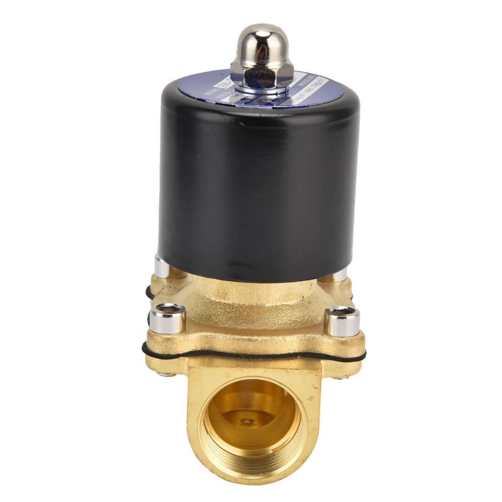2W?200?20 G34in Magnetventil Messing Normalt Lukket Elektrisk Magnetventil for Vann Luft