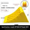 Portable Non-slip Triangle Wheel Chock - Rubber Car and Van Anti-roll Stopper