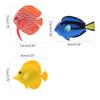 Artificial Moving Fish Floating Silicone Fish with Suction Cup Fishing Line Lifelike Aquarium Decorations for Fish for T