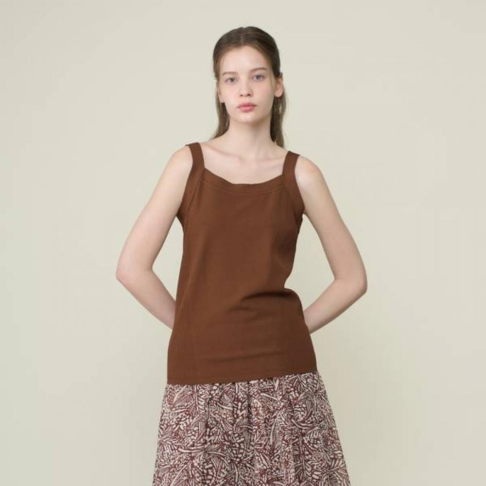 BCBG Side Ribbed Sleeveless Knit Top B6m5k327