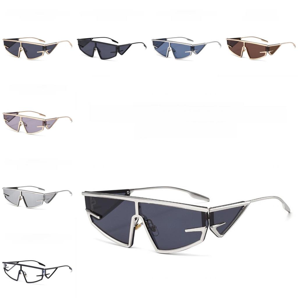 Futuristic Y2k Sun Glasses With Uv400 Protection For Fashionforward Outdoor Wear