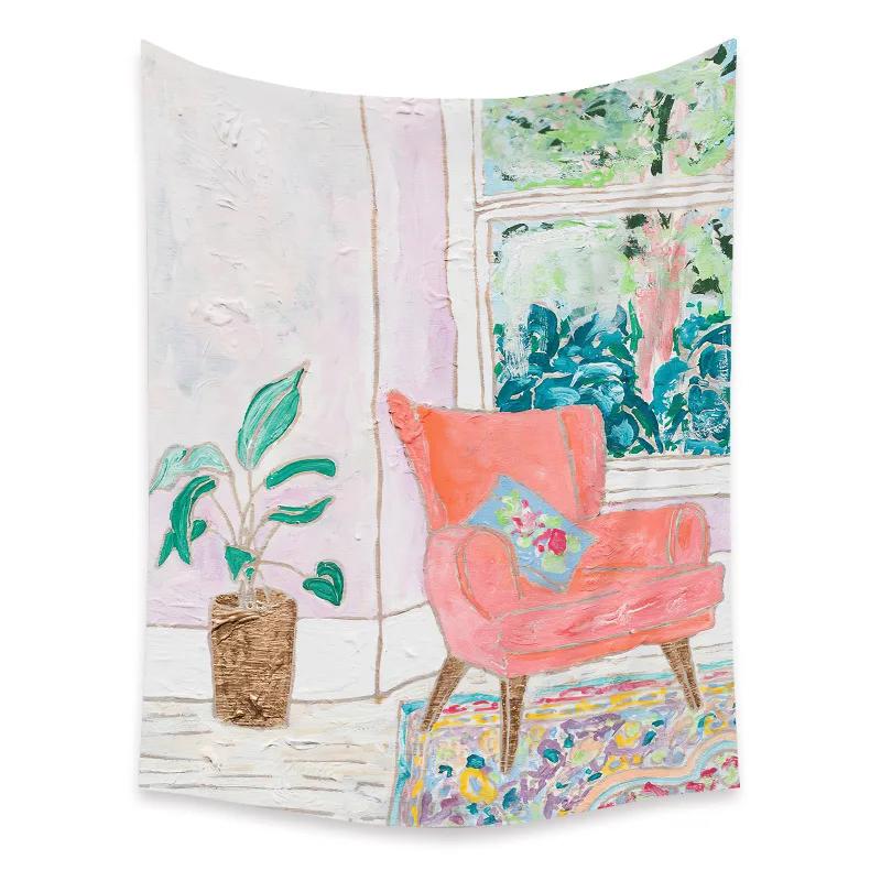 Bohemian Schlafzimmer Wanddekoration Makramee Wandbehang Teenager Ästhetik Indie Zimmerdekor Anime Wandteppich Großer Stoff Wandteppich