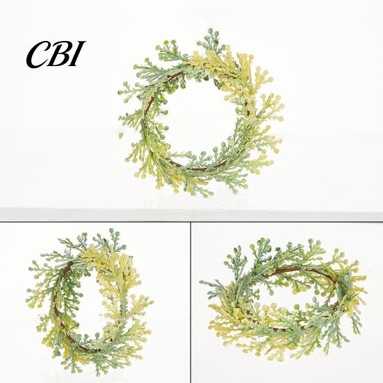 Thick Fabric Napkin Ring 6Pcs Rings, Elastic Design Holder for Light And Napkins, Imitation Holly Leaf Accessory Weddings Parties Home Use Gauze