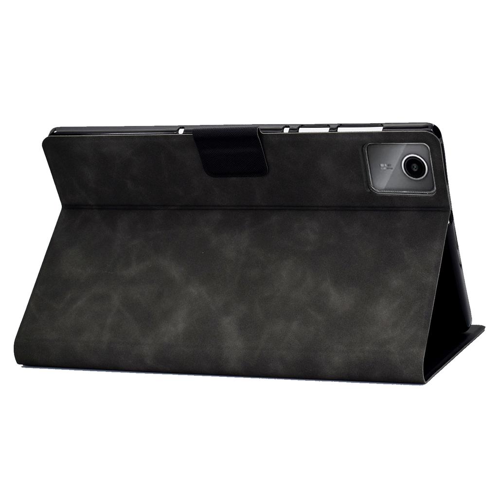 A4 For Lenovo Tab M11/Xiaoxin Pad 11 2024 Case Card Holder Cowhide Texture Leather Tablet Cover