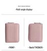 Women's Genuine Leather Zipper Card Holder - Anti-Demagnetization Multi-Slot Accordion Style