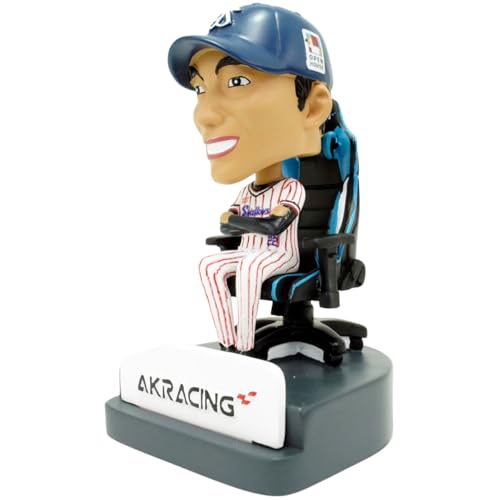 AKRacing Manager Takatsu Bobblehead Doll Officially Licensed by the Tokyo Yakult Swallows Professional Baseball NPB Central League
