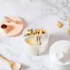 4 Compartments Portable Reusable Baby Food Storage Box Snacks Cups Newborn Milk Powder Organizer Formula Dispenser