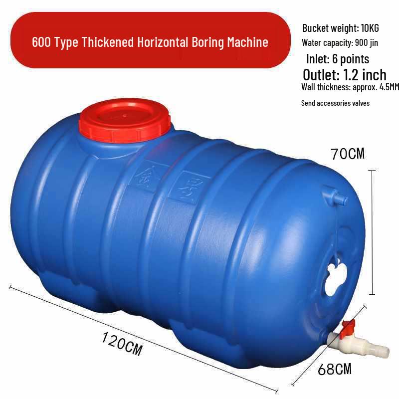 Food Grade Large Plastic Water Storage Bucket with Rectangular Lid for Household Use