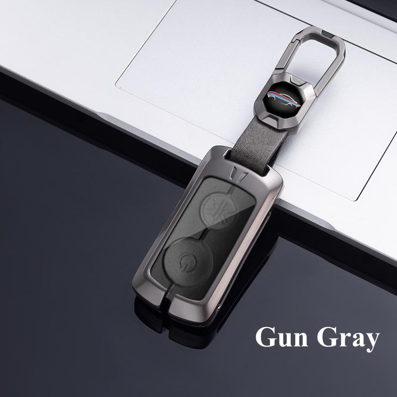 

Металлический цинковый чехол для дистанционного ключа автомобиля для Yamaha NVX NVX155 XMAX 250 300 400 MVX 55 QBIX JAUNS AEROX 2, защита для кнопок, брелок