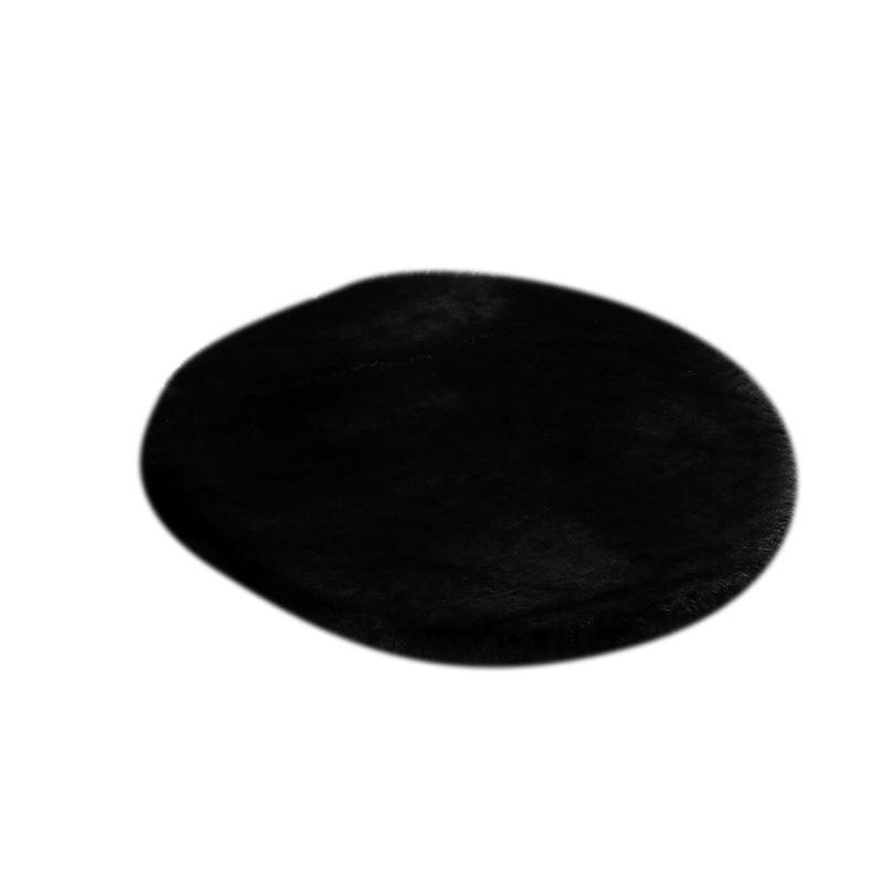 Thick Faux Rabbit Fur Seat Cushion for Office/Car - Perfect for Autumn & Winter