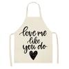 Love Couple Heart Shaped Parent-Child Apron Adult Sleeveless Kitchen Cleaning Home Chef Baking Waist Bian