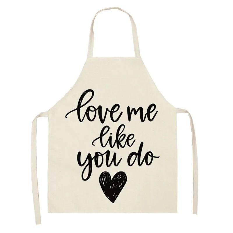 Love Couple Heart Shaped Parent-Child Apron Adult Sleeveless Kitchen Cleaning Home Chef Baking Waist Bian