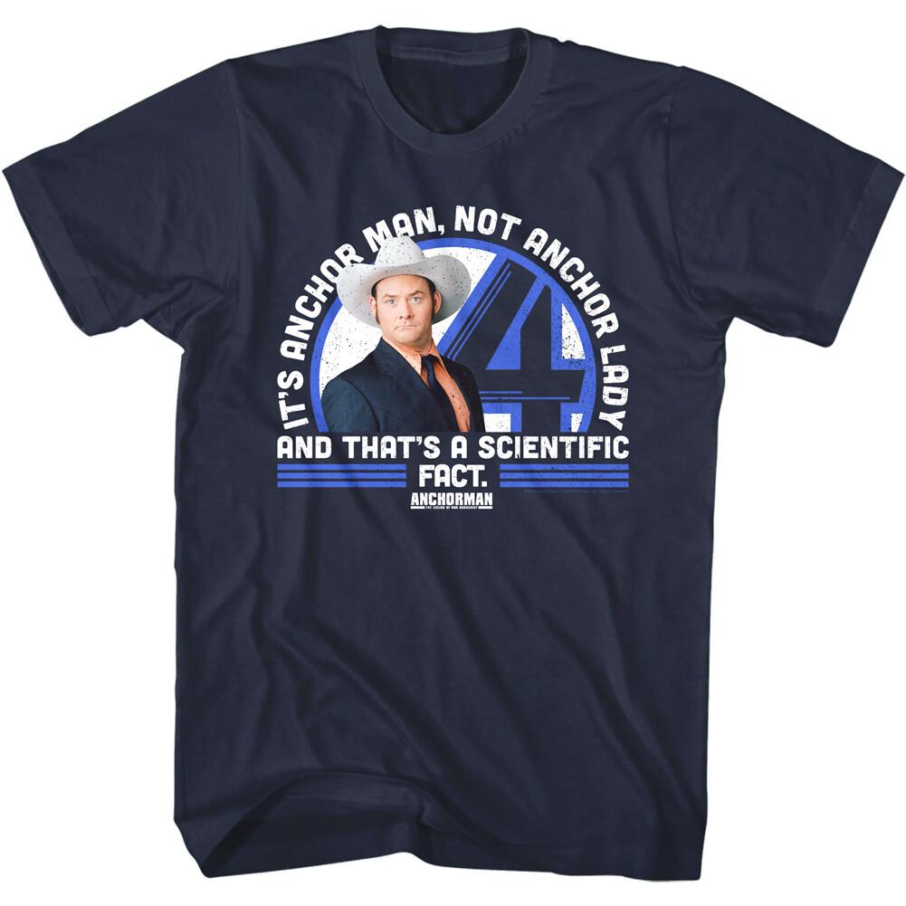 Anchorman Not Anchorlady Men T Shirt Champ Kind Scientific Fact Ron Burgundy XXXXL