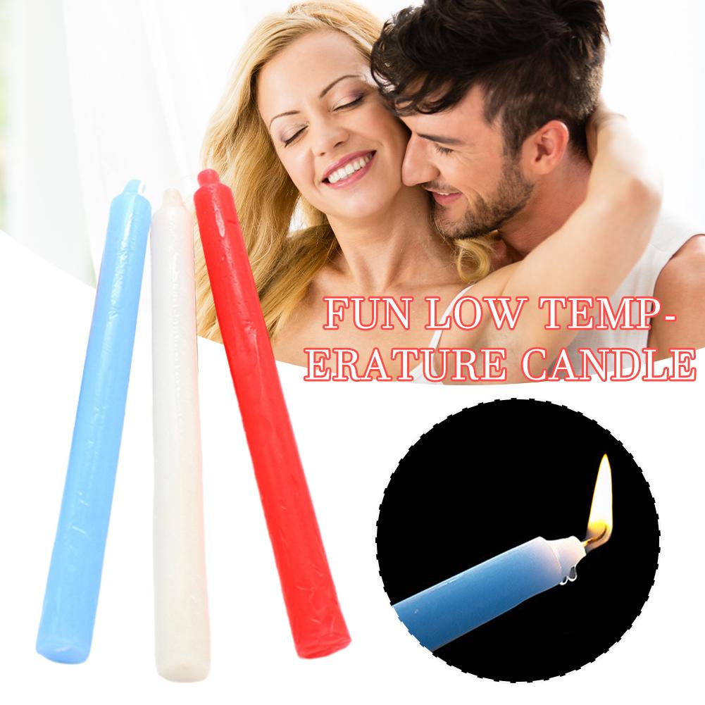 3PCS/Box Low Temperature Candle,Romantic Passion Play Sex Candles for Couple,Relaxation Flirting Sex Wax for Adults Game Toys