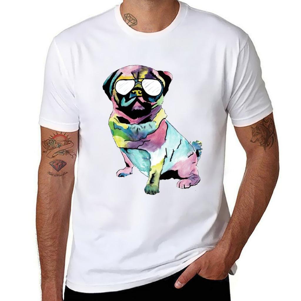 Pug Tshirt Basic Breathable Solid Color Tshirt
