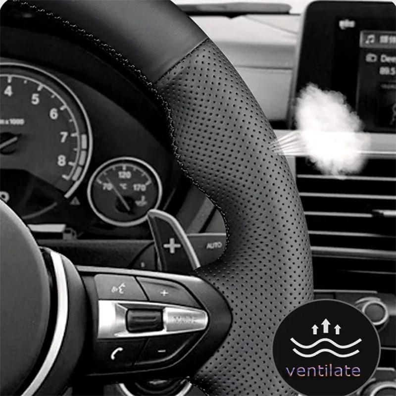 Hand Sewning Artificial Leather Car Steering Wheel Cover For Mercedes Benz A45 AMG W176 C63 W204 CLA C117 CLS S-Model 2011-2016